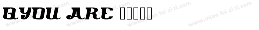 QYou are字体转换